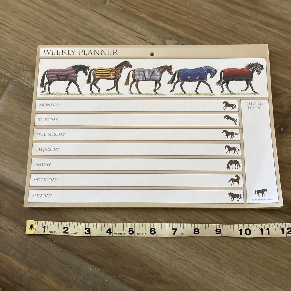 Horses Weekly Planner Padlocks.com‎ 8.5